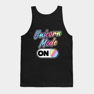 Unicorn Mode On Retro Colorful Gift Mom Party Tank Top